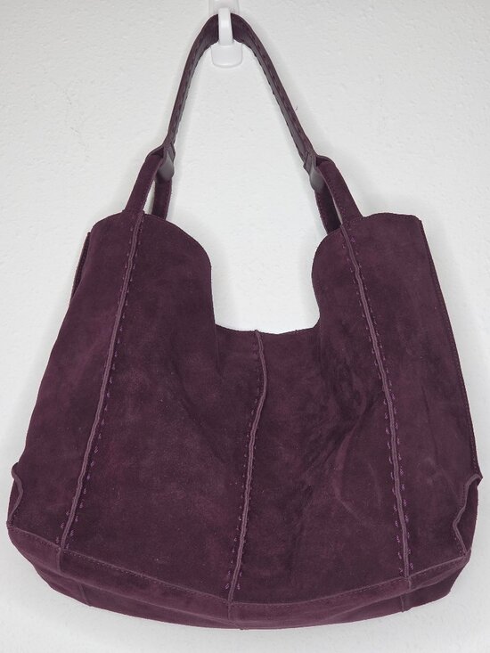 The Sak Handbags - The Sak Los Feliz Large Suede Tote Bag - Aubergine